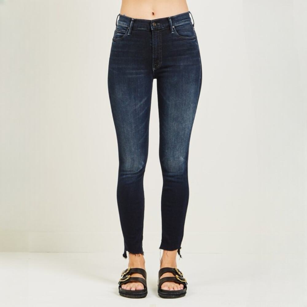 MOTHER The Stunner Zip Two Step Fray Jean in Last Call Size 25